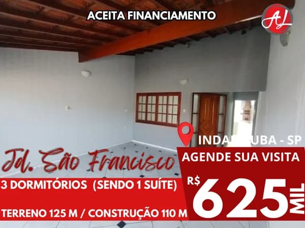 Casa Térrea Com 3 Dormitórios A Venda - Próximo Ao Parque Ecológico - Indaiatuba - SP!