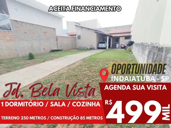 Casa A Venda Em Oportunidade No Jardim Bela Vista Em Indaiatuba / SP!