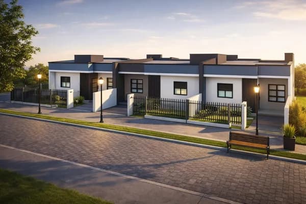 Casa em fase final de construção