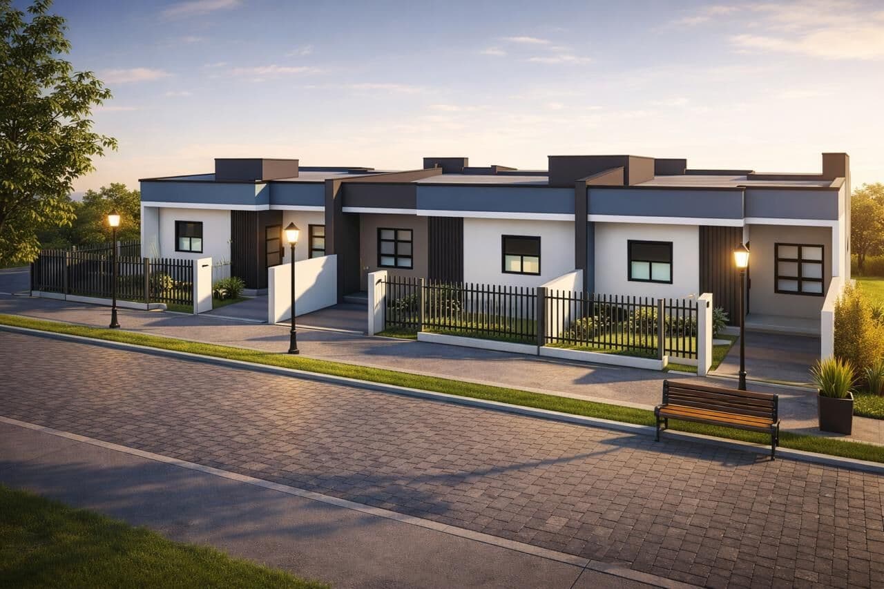Casa em fase final de construção