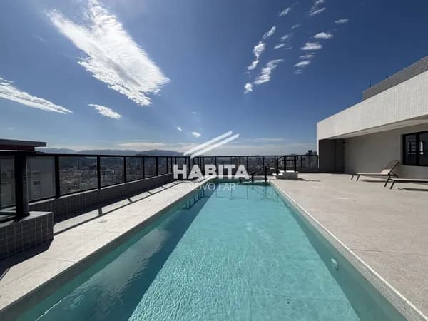 Apartamento de 2 dormitórios, 2 vagas , Vista Mar em José Menino, Santos/SP
