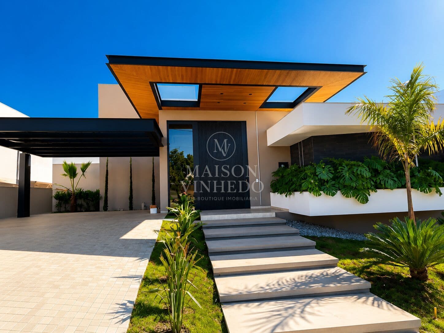 Casa em Condominio com Arquitetura contemporânea e design marcante.
