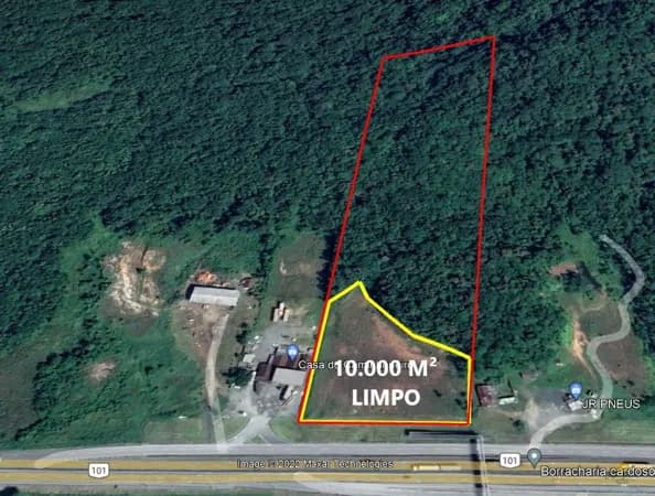 Terreno amplo na BR 101 em Pirabeiraba Rio Bonito Joinville