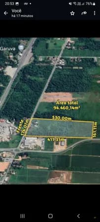 Terreno Industrial a Venda em Garuva, Rodovia Portuária.