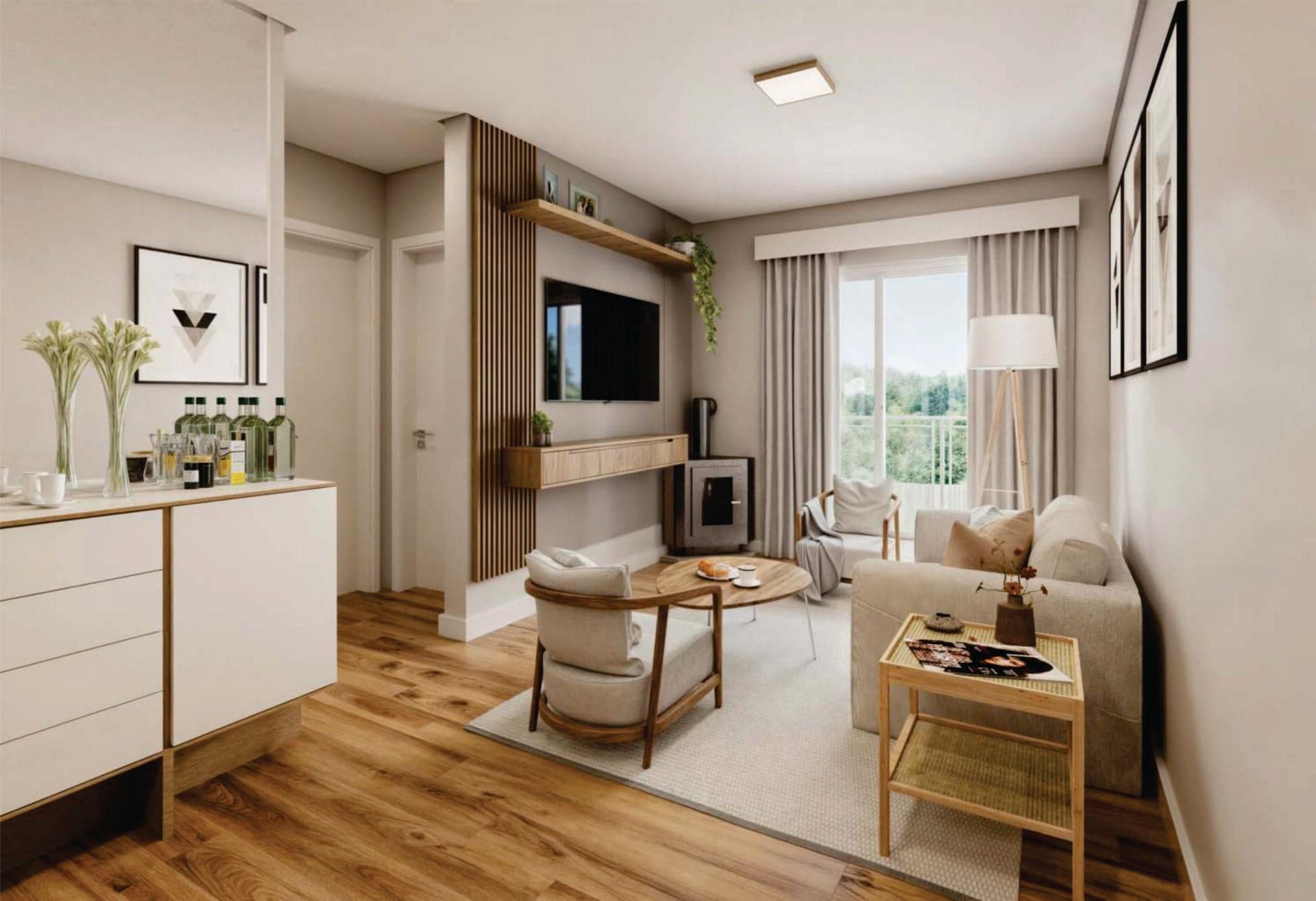 Apartamento de 2 dormitórios no Vale dos Pinheiros