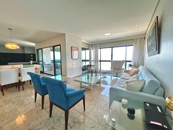 Apartamento para aluguel no Vereda do Mar – 193m², 3 suítes e varanda gourmet