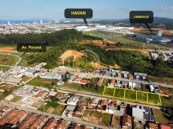 Terrenos 100% documentados à venda no bairro Vila Nova - Barra Velha/SC
