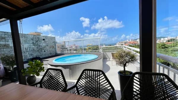 Apartamento Cobertura 150m da praia com vista mar, R$1.490.000,00