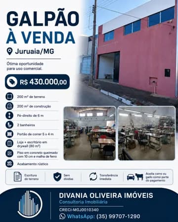 Ponto Comercial/Loja/Box em Juruaia - Centro