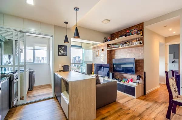Apartamento para venda em Chácara Santo Antônio (Zona Sul) com 2 quartos, sendo 1 suíte, 54m² : 5SW6F