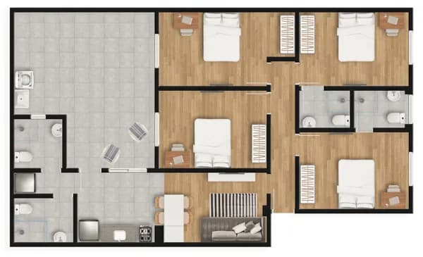 Apartamento para venda em Pinheiros com 4 quartos, sendo 2 suítes, 126m² : OW0UN