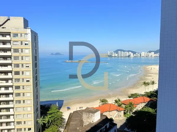 Apartamento frente à praia das Pitangueiras, vista ao mar