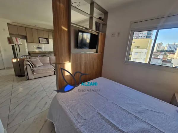 Flet / Apartamento, 41 mts com o varanda gourmet, 1 dormitório, cozinha americana com armários embutidos, vaga para locação no bairro Santana - São Paulo/SP