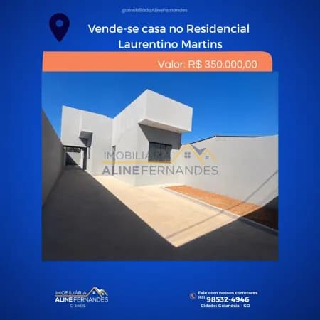 Casa em Goianésia - Residencial Laurentino Martins