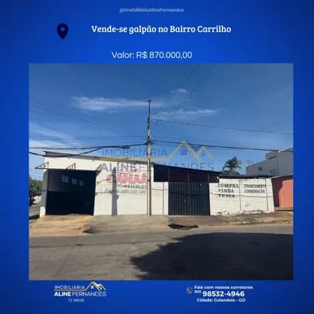 Galpão/Depósito/Armazém em Goianésia - Carrilho