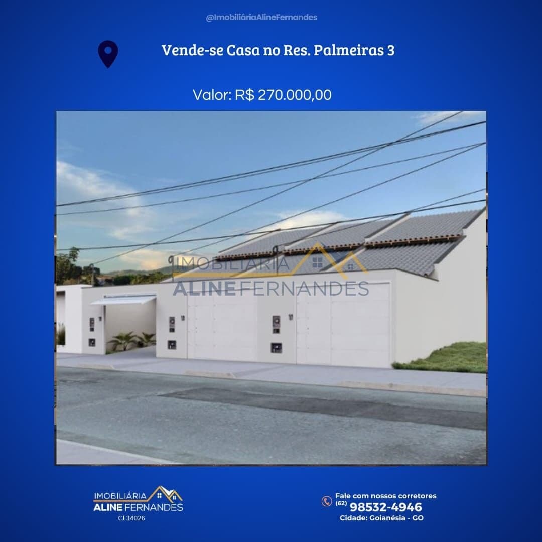 Casa em Goianésia - Residencial Parque das Palmeiras III
