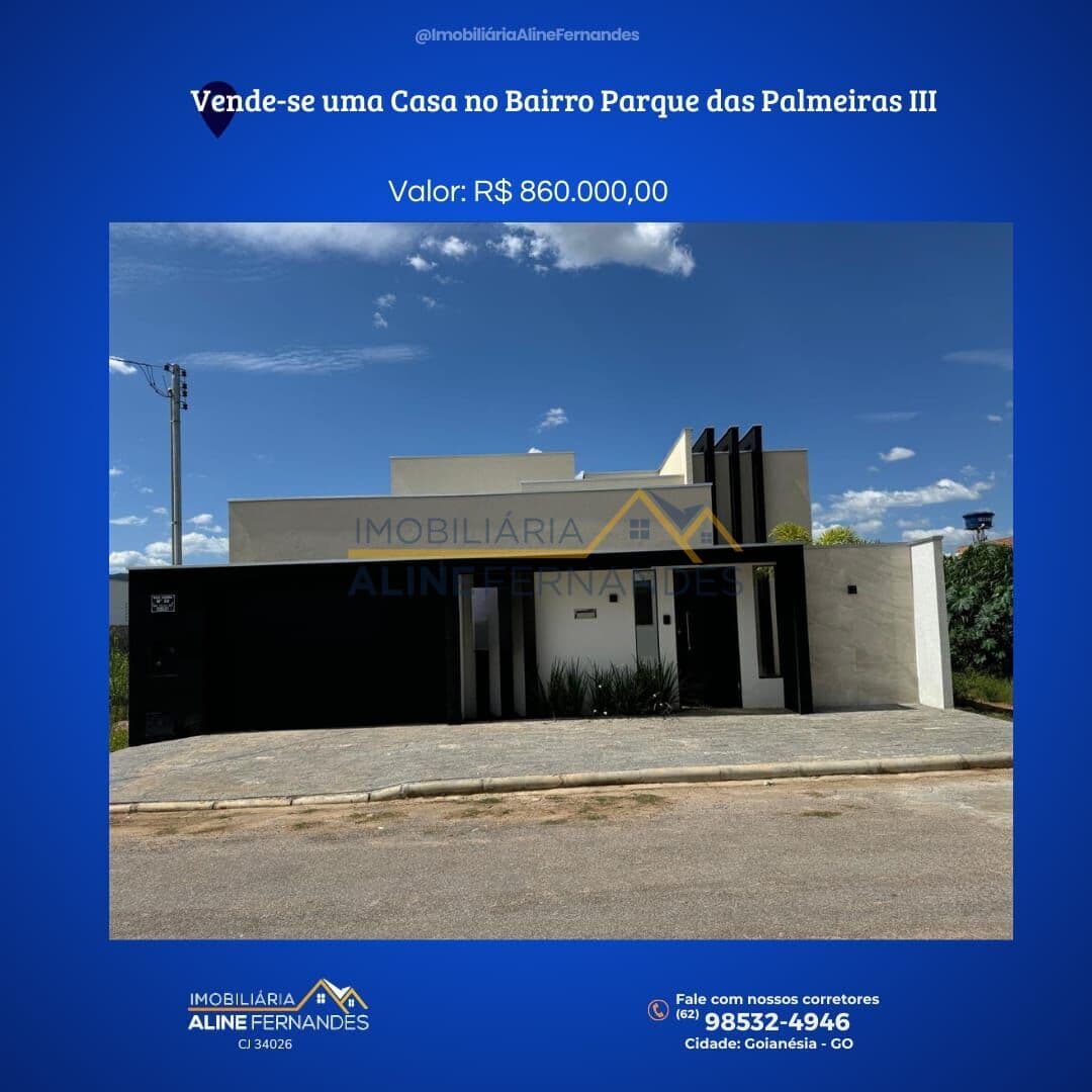 Casa em Goianésia - Residencial Parque das Palmeiras III