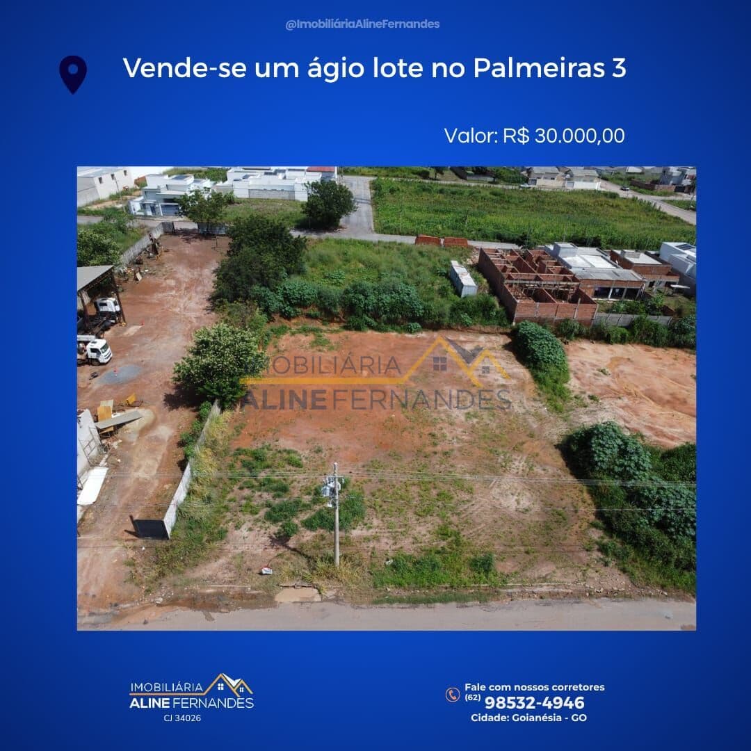 Lote/Terreno em Goianésia - Residencial Parque das Palmeiras III