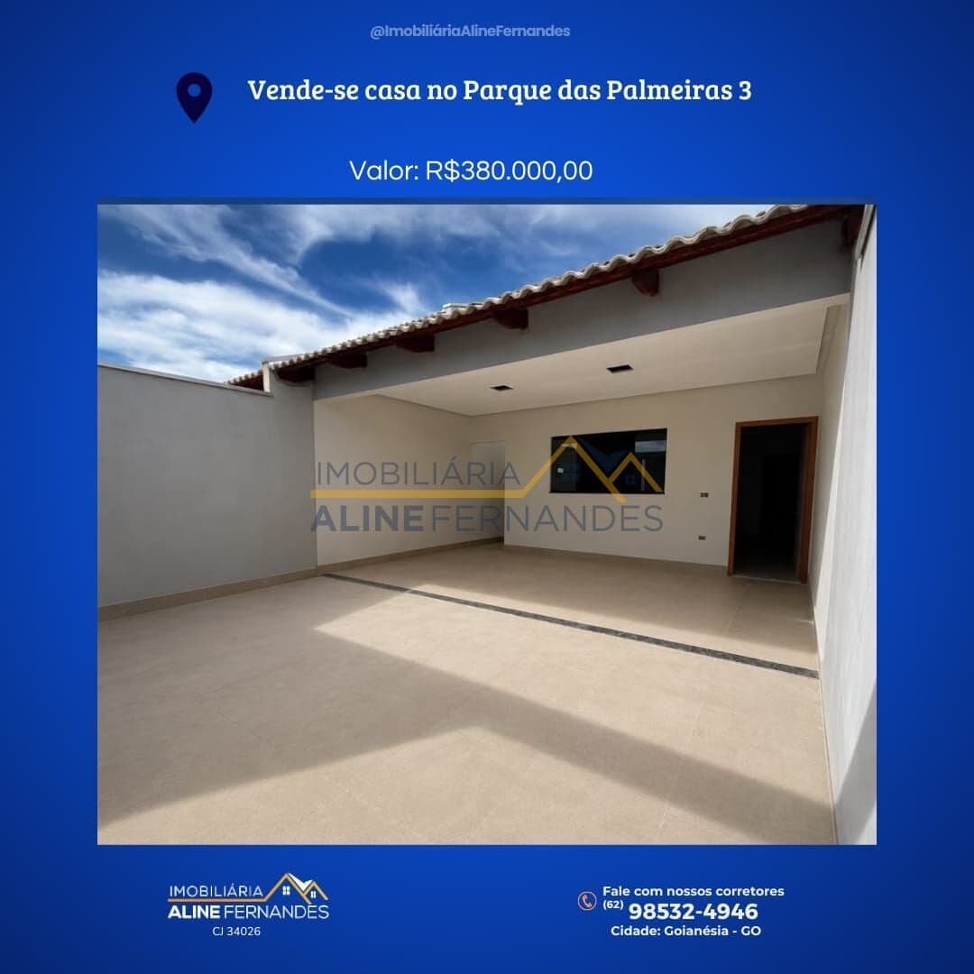 Casa em Goianésia - Residencial Parque das Palmeiras