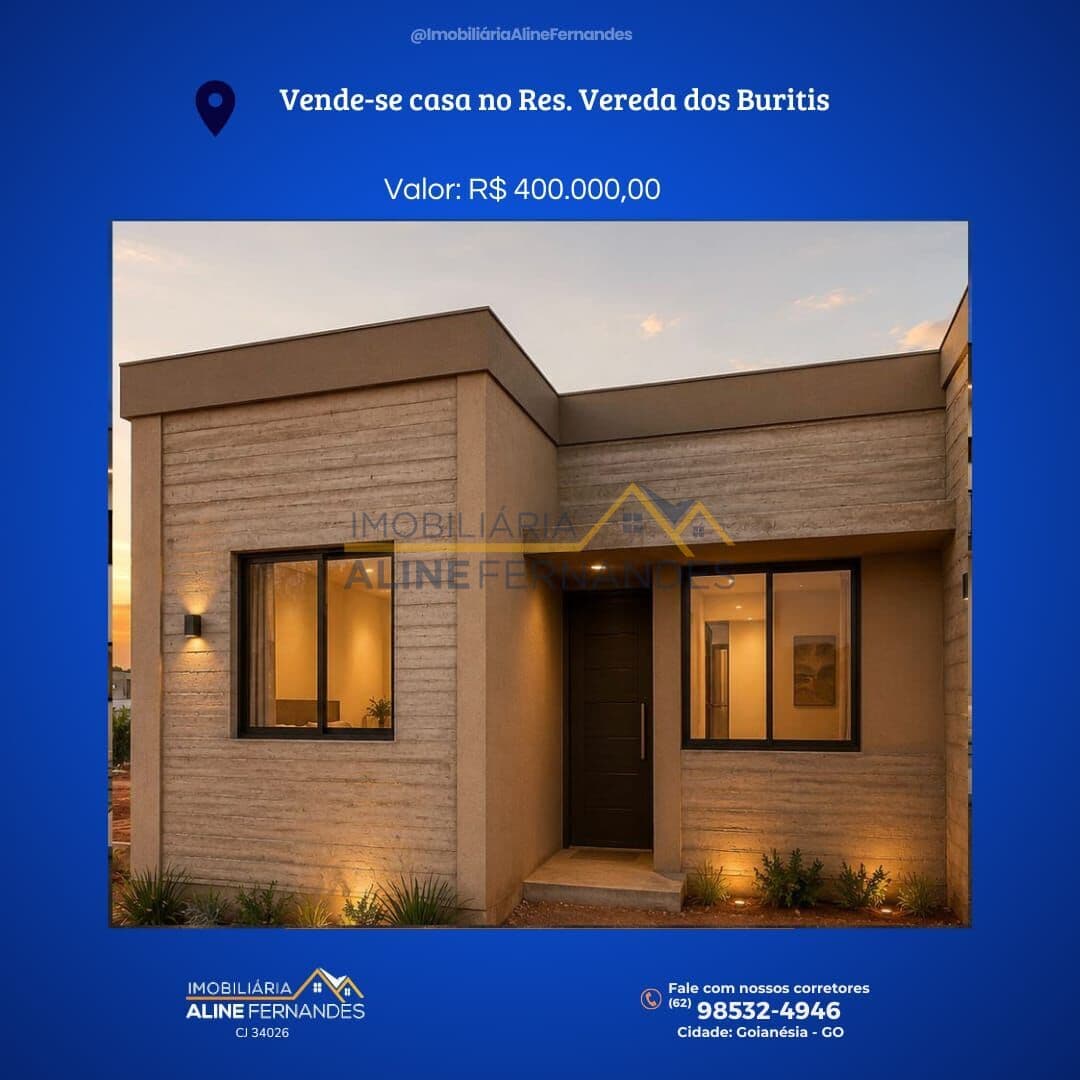 Casa em Goianésia - Residencial Vereda dos Buritis