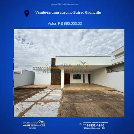 Casa Alto Padrão em Residencial Granville, Goianésia/GO