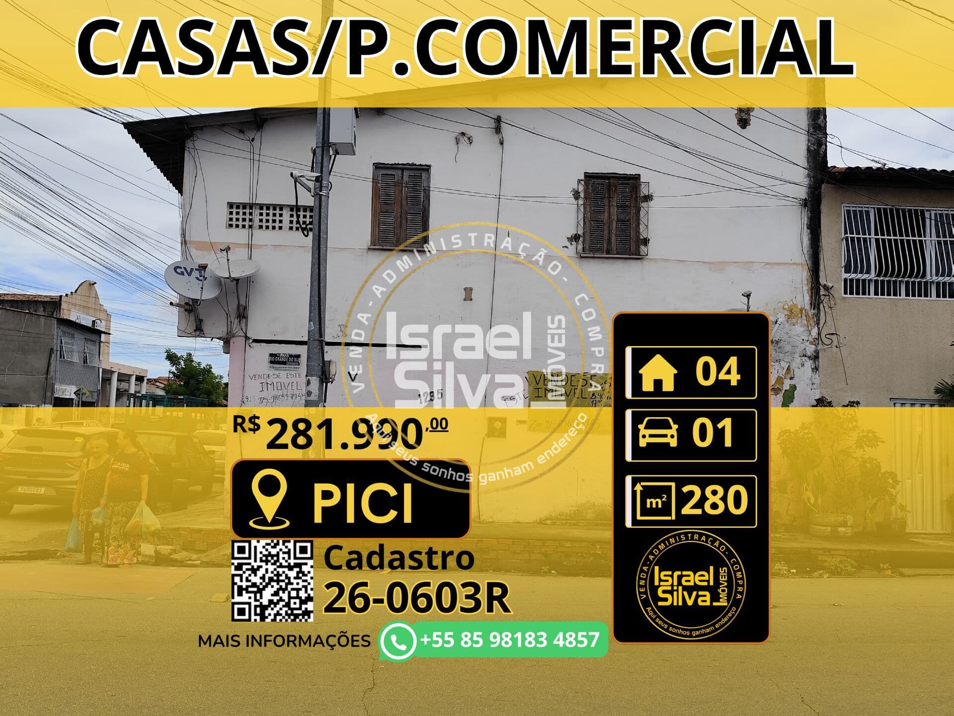 Sobrado em Panamericano, Fortaleza/CE - Investimento