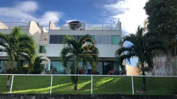 Cobertura Duplex nascente com 4 quartos e 2 suítes de frente para o Rio Joanes.