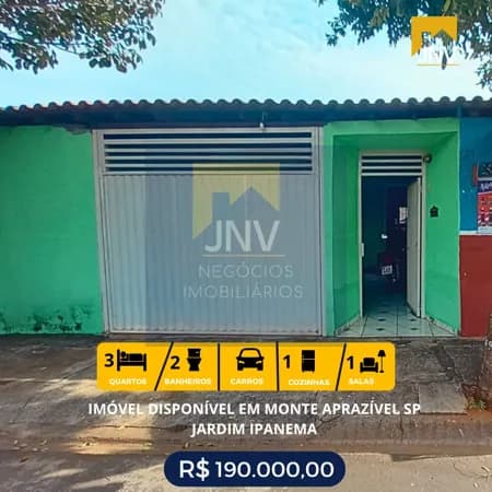 Casa em Monte Aprazível - Centro