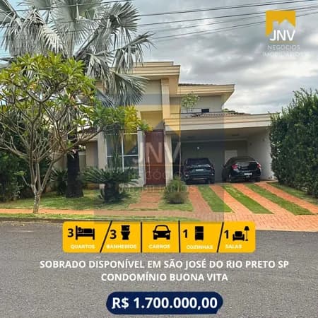Sobrado em São José do Rio Preto - Cond. Buona Vita