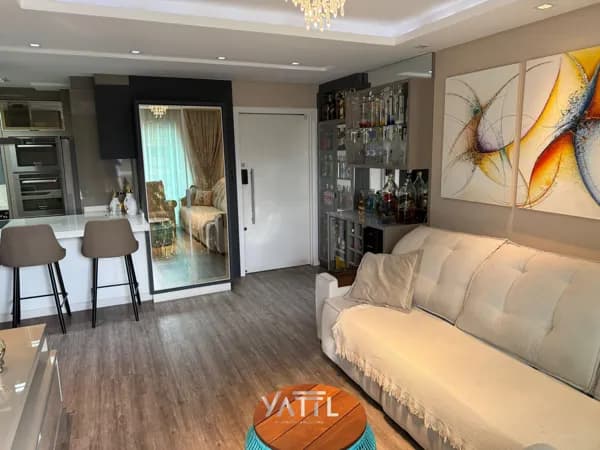 Apartamento Mobiliado de Alto Padrão com 3 Quartos (1 Suíte) + Escritório e Varanda Gourmet no Vila Nova, Jaraguá do Sul