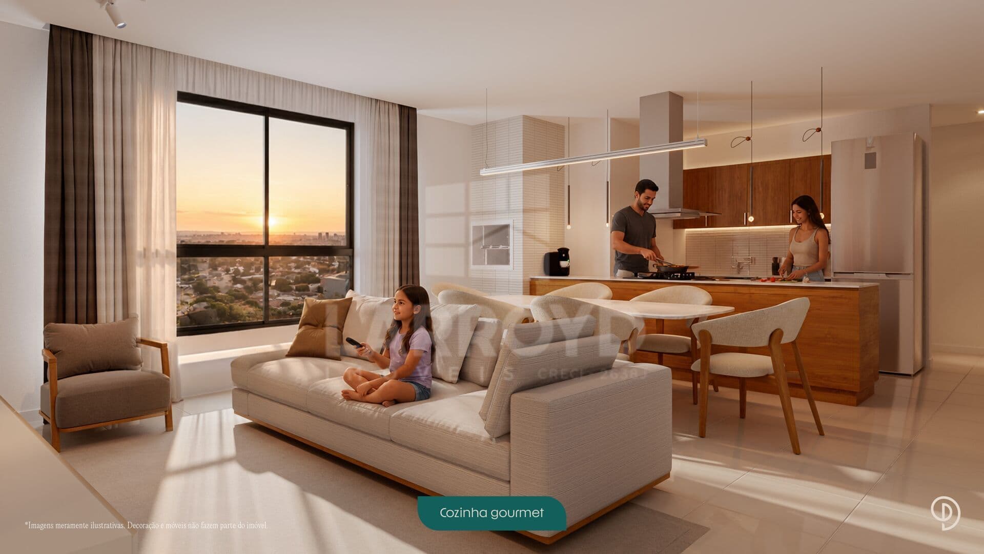 Apartamento 3 dormitórios no Plazza Residence, Oficinas, Tubarão/SC