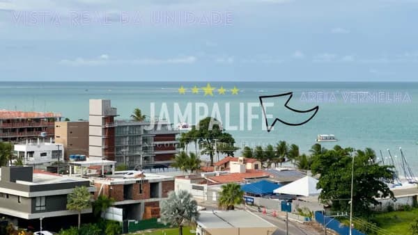 Flat em Ponta de Campina, 23m², vista mar, Yakã residence resort.