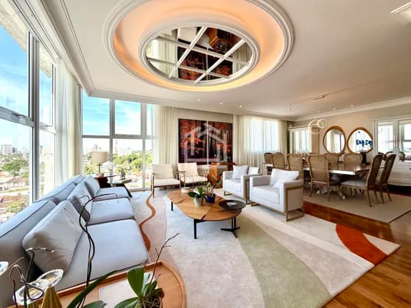 Apê luxuoso com 4 suítes e 5 vagas à venda, 305m² - R$ 5.999.000 - Centro - SJP/PR