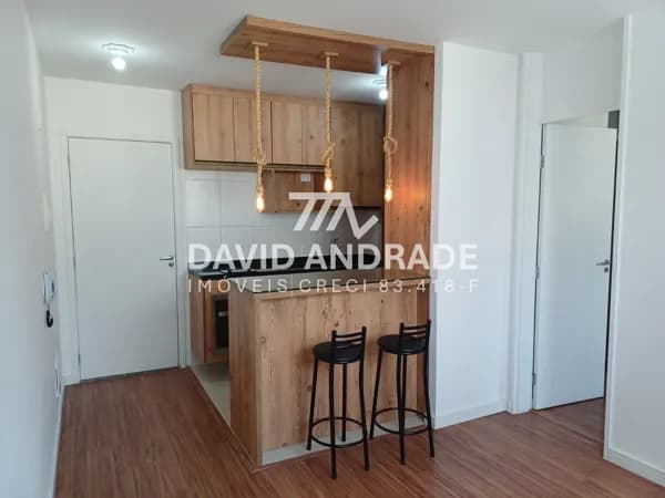 Belíssimo apartamento com 35m², próximo ao metrô, mobiliado, 1 suíte, amplo living e áreas de lazer
