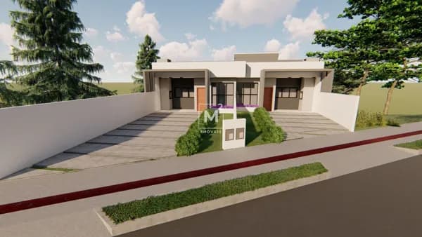 Casa Geminada à Venda – 1 Suíte + 1 Dormitório – Bairro Santo Antônio – Pinhalzinho/SC