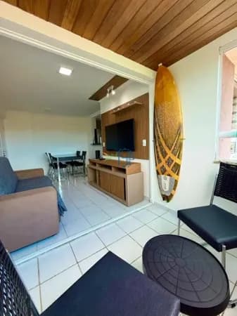APARTAMENTO MOBILIADO COM VISTA PARA O MAR E MORRO DO CARECA EM PONTA NEGRA | 2 QUARTOS | LAZER COMPLETO