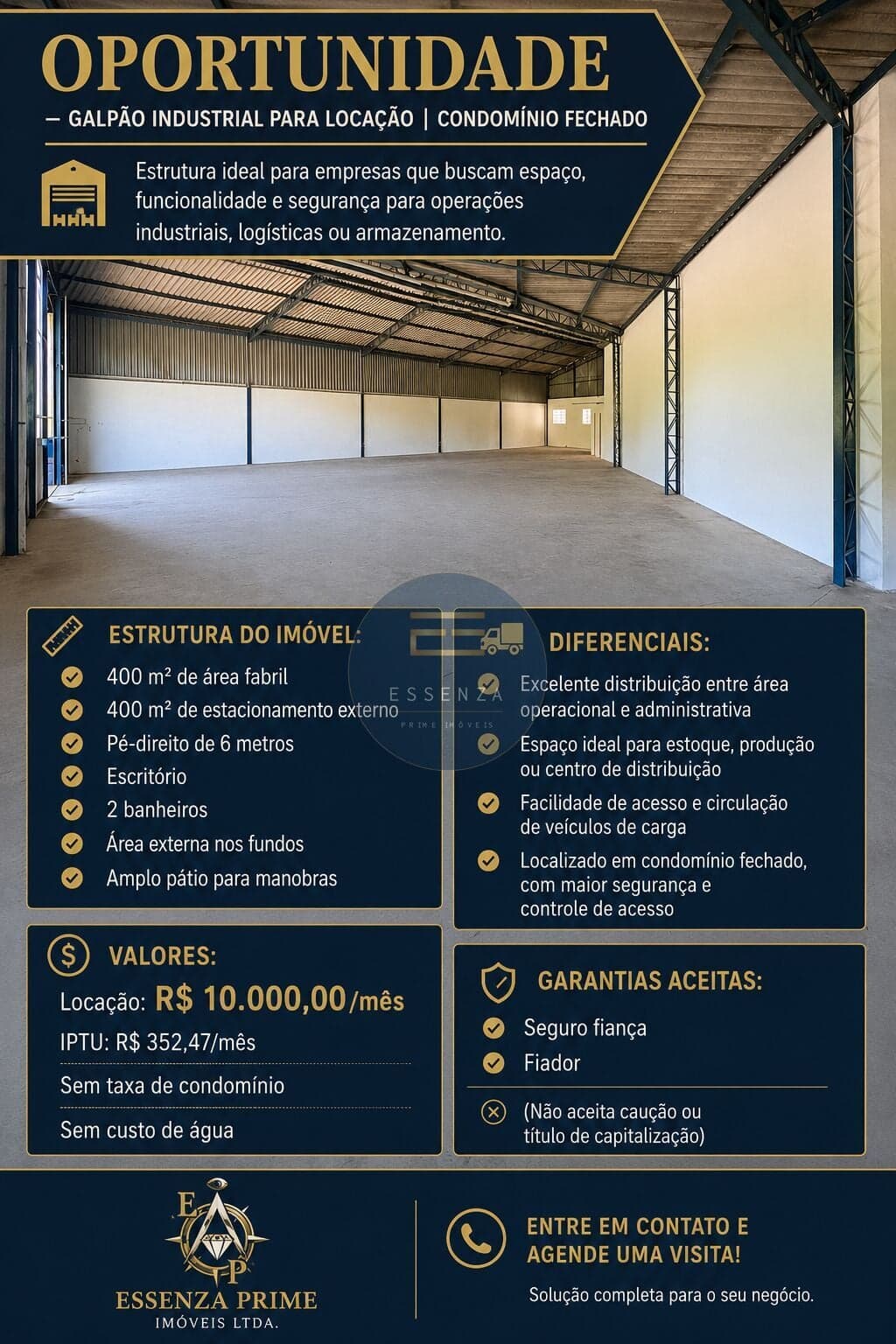 Galpão Industrial para locação Divisa Jordanésia Franco da Rocha