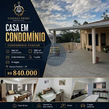 Casa térrea à venda na Chácara Chacur, em Várzea Paulista/SP.