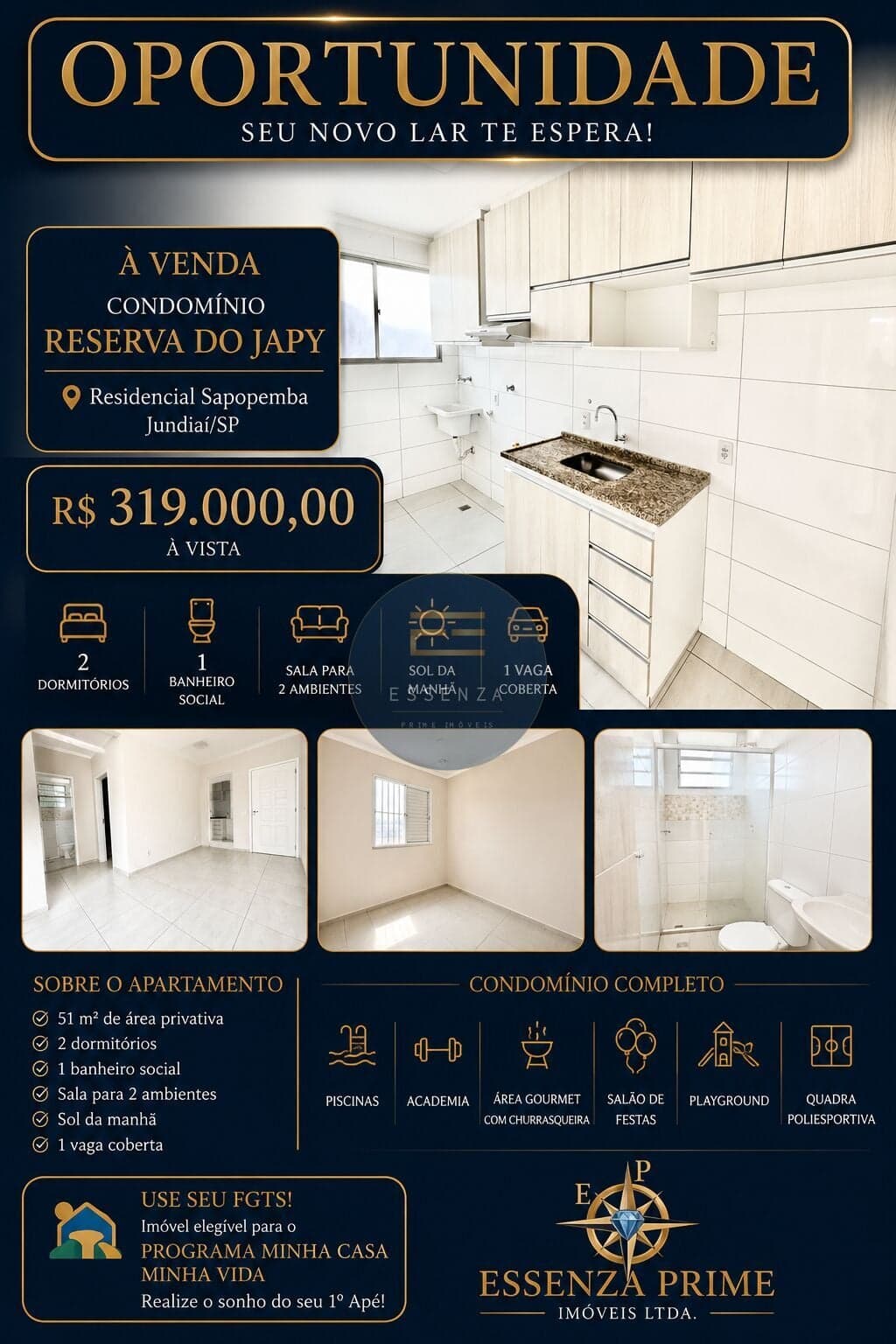 Apartamento à Venda – Reserva do Japi | Jundiaí/SP