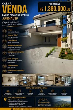 Casa Contemporânea à Venda – Condomínio Reserva da Mata | Jundiaí/SP