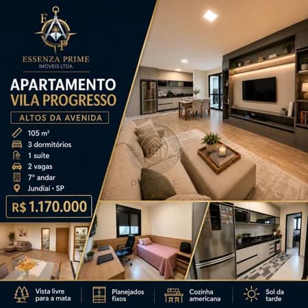 Apartamento à venda no Altos da Avenida Dias com 3 quartos, suíte e vista livre