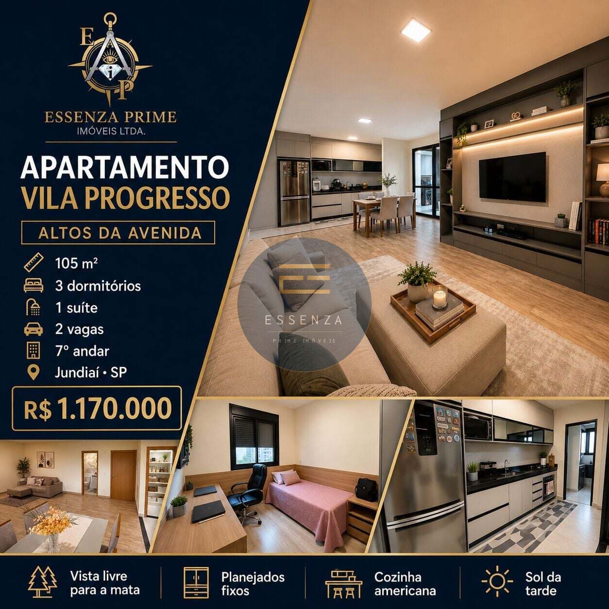 Apartamento à venda no Altos da Avenida Dias com 3 quartos, suíte e vista livre