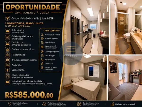 Apartamento a Venda no Condomínio Go Maraville Jundiaí