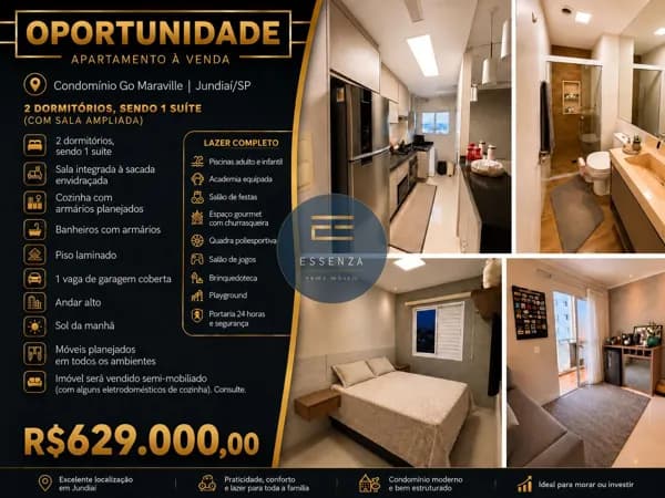 Apartamento a Venda no Condomínio Go Maraville Jundiaí