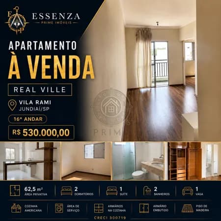 Apartamento à venda no Real Ville - Vila Rami, Jundiaí/SP