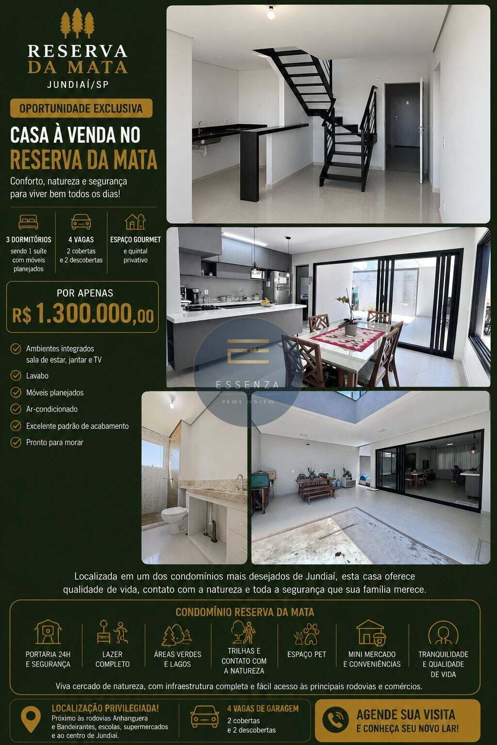 Casa em Condomínio a Venda no Reserva da Mata Jundiaí