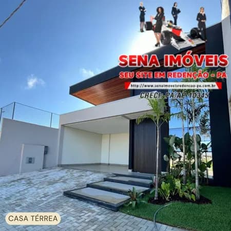 Vendo Casa Térrea de Alto Padrão NOVA. EM REDENÇÃO-PA