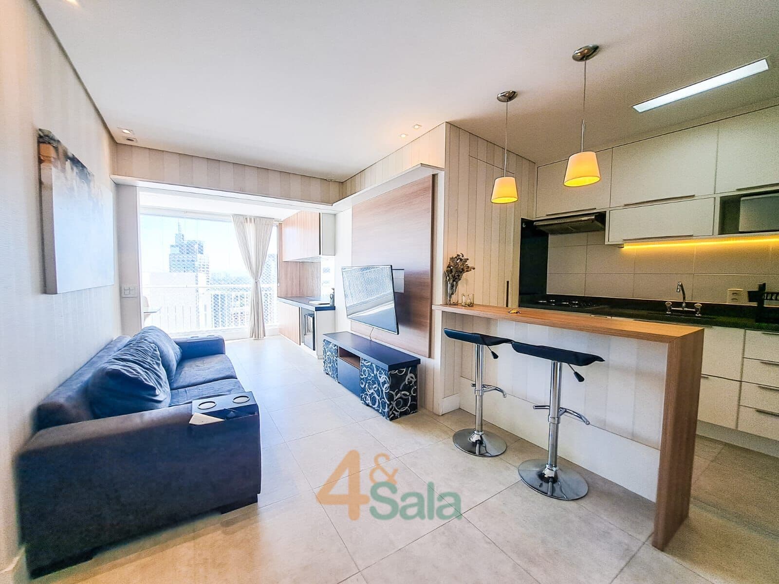 Apartamento à venda com 68m², 1 quarto e 1 vaga