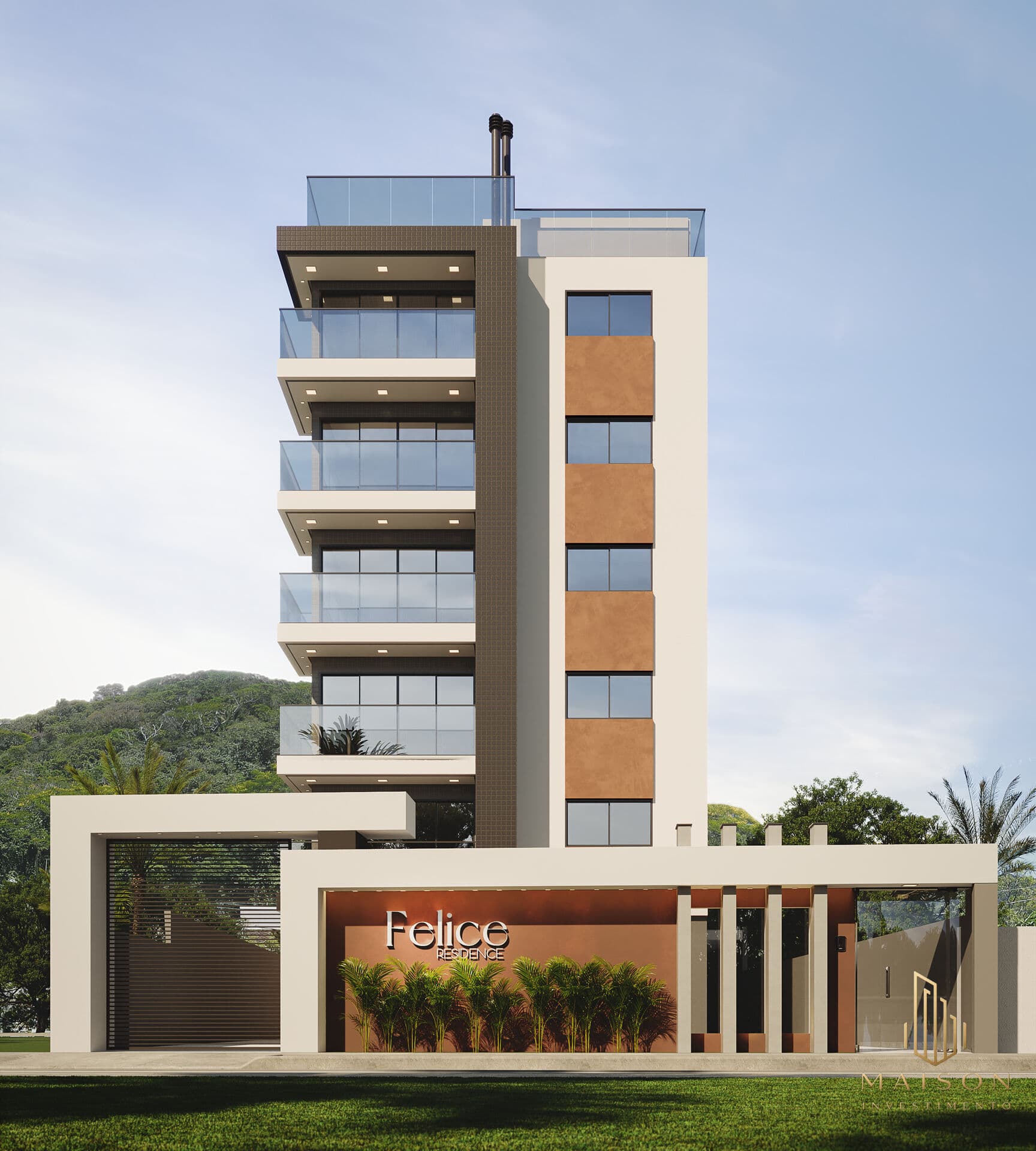 Cobertura Duplex na planta em Caiobá