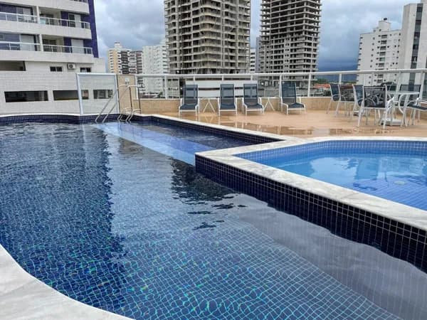 Cobertura 2 dormitórios - Vila Guilhermina, Praia Grande